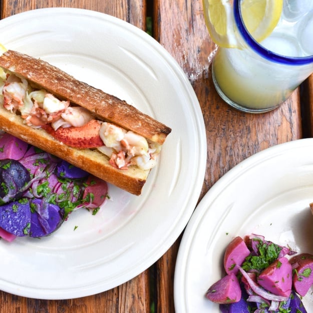 lobster rolls on a plate