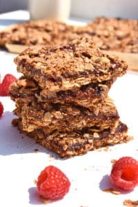 High Stack Raspberry Oat Bars