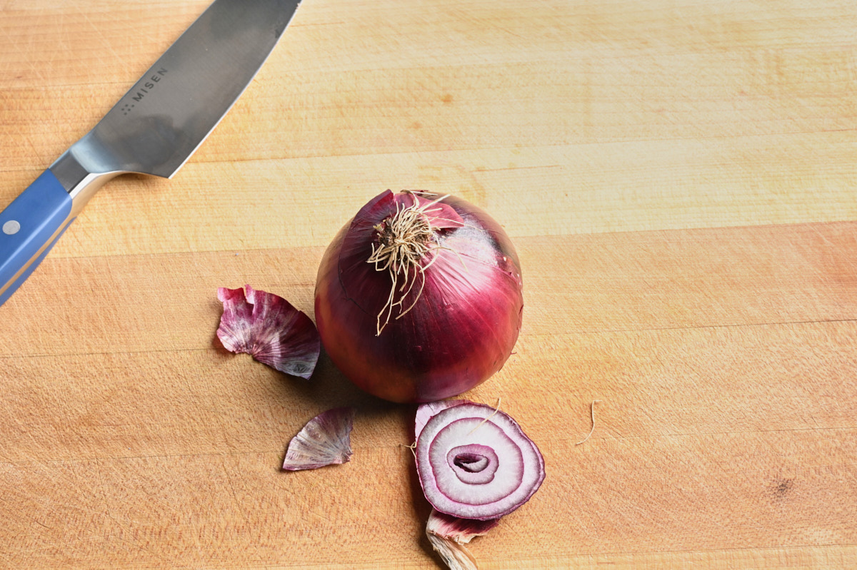 a red onion