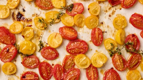 Easy Roasted Tomatoes with Sweet Roasted Garlic – A Pure Palate